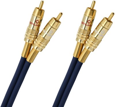 OEHLBACH  D1c2015 0.5 M Rca Cable Bleu