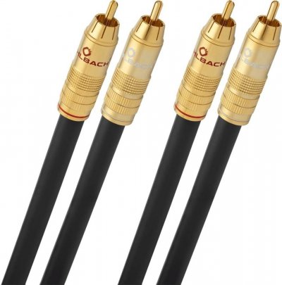 OEHLBACH  D1c2047 1 M Rca Cable 2 Units Noir