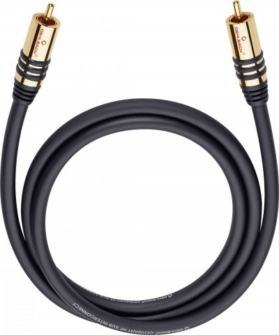 OEHLBACH  D1c21532 2 M Subwoofer Cinch Cable Noir