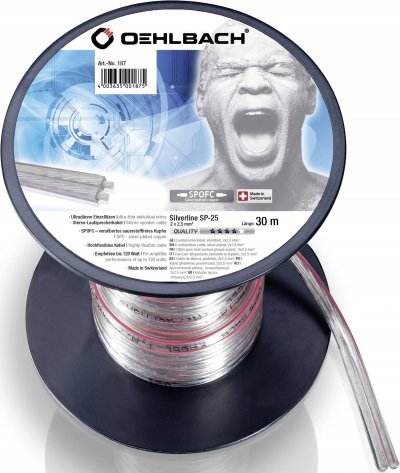 OEHLBACH  HOME HIFI Silverline - c&acirc;ble de haut-parleur - 30 m