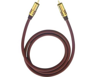 OEHLBACH  NF - C&acirc;ble de subwoofer - RCA m&acirc;le pour RCA m&acirc;le - 8 m - rouge