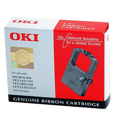 OKI  Ruban d'impression, 09002303, noir