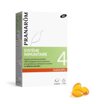PRANAROM Ol&eacute;ocaps+ 4 syst&egrave;me immunitaire bio 30 capsules