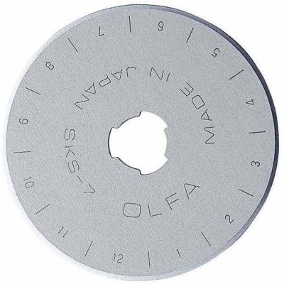 OLFA  Lames Rotatives Inoxydable 45mm Pack De 10, Argent