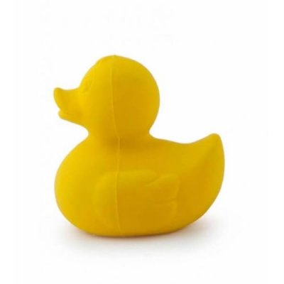 OLI & CAROL Oli & Carol - Jouet de Bain en Caoutchouc Naturel, Elvis le Canard De Bain, Jaune, 8 cm