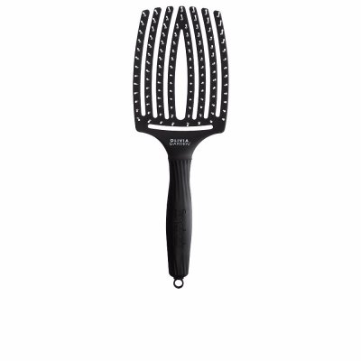 OLIVIA GARDEN  Fingerbrush - Poils en Nylon Ionis&eacute;s - Large - Noir