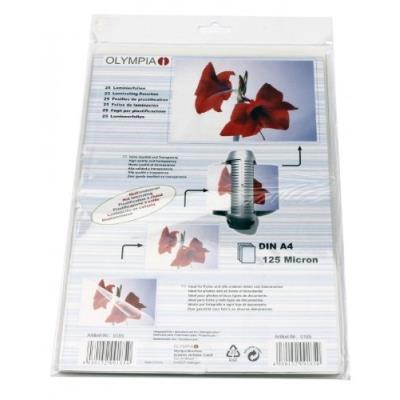OLYMPIA  Laminating Pouches Din A4 125 Microns 25 Units Clair