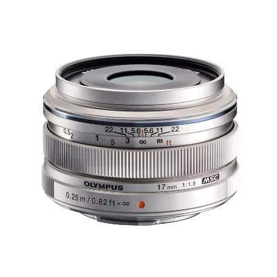 OLYMPUS  Objectif M.ZUIKO 17 mm f/1.8 Silver