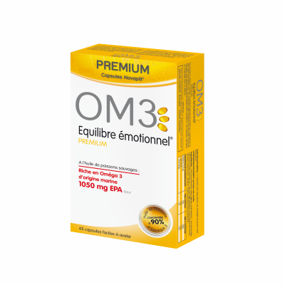 OM3  Premium &Eacute;quilibre &Eacute;motionnel 45 capsules