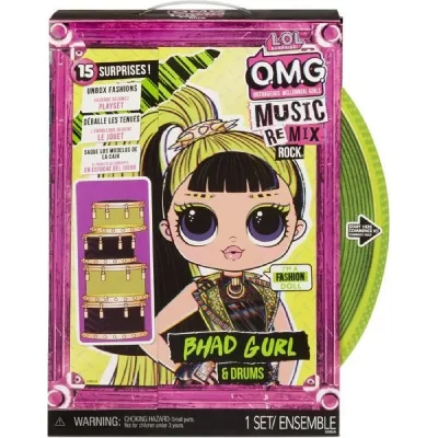 L.O.L. SURPRISE! Omg remix rock- bhad gurl and drums - poup&eacute;e mannequin 24cm