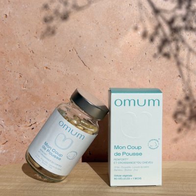 OMUM  Compl&eacute;ment Alimentaire Nutricosm&eacute;tique Coup de Pousse - 60 G&eacute;lules