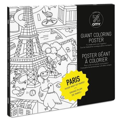 OMY  Poster &Agrave; Colorier - Paris - 100x70 - 