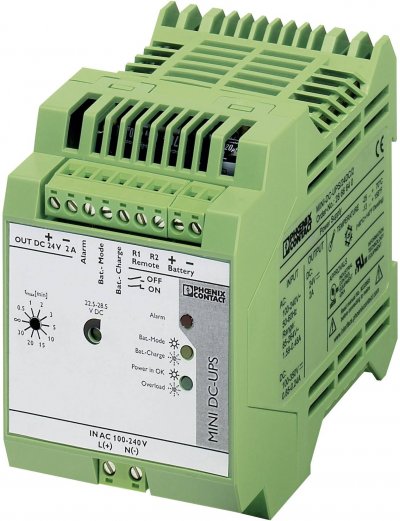 PHOENIX CONTACT Onduleur (ASI) industriel - Installation (rail DIN) MINI-DC-UPS/24DC/2
