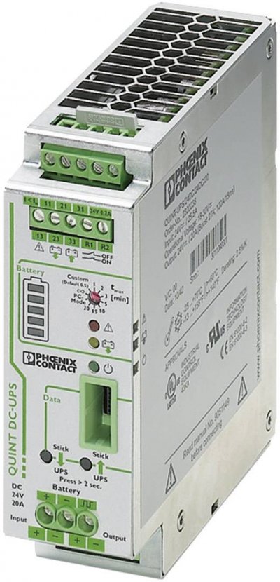PHOENIX CONTACT Onduleur (ASI) industriel - Installation (rail DIN) QUINT-UPS/ 24DC/ 24DC/20