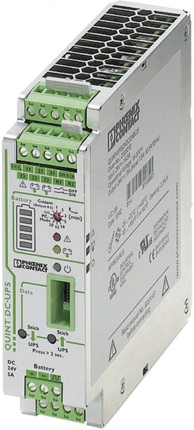 PHOENIX CONTACT Onduleur (ASI) industriel - Installation (rail DIN) QUINT-UPS/ 24DC/ 24DC/ 5