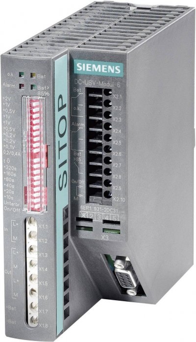 SIEMENS Onduleur (ASI) industriel - Installation  SITOP DC-USV-MODUL 6A DC 24V
