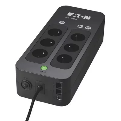 EATON Onduleur  3S 550 FR - Off-line UPS - 3S550FR - 550VA (6 prises FR)