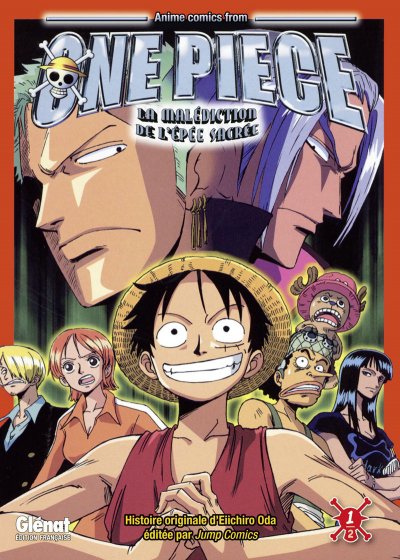 One Piece Anime comics - La mal&eacute;diction de l'&eacute;p&eacute;e sacr&eacute;e - Tome 01