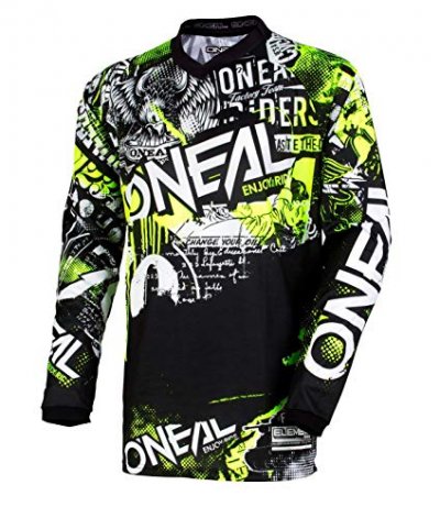 O NEAL Oneal Maillot cross Oneal Element Attack noir jaune fluo M
