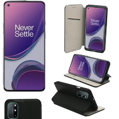 XEPTIO OnePlus 8T 5G Etui / Housse pochette protection noir - Neuf