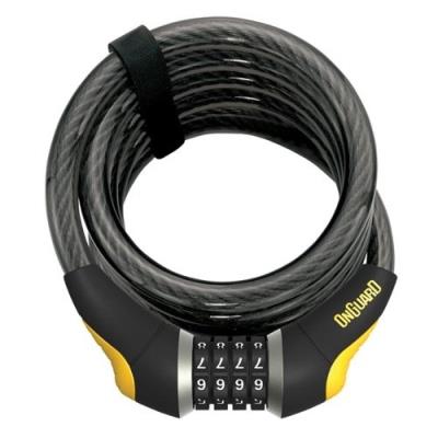 ONGUARD  Antivol de v&eacute;lo cable Doberman Combo - 185 cm X 15 mm