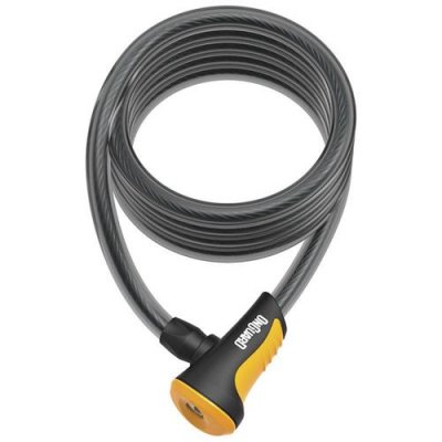 ONGUARD  Neon Coil Antivol Adulte Unisexe, Orange, 180cm x 12mm
