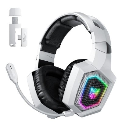 ONIKUMA  GT806 Casque Sans fil et filaire Arceau Gaming Bluetooth Blanc
