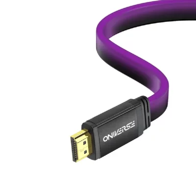 ONIVERSE  C&acirc;ble HDMI LED 8K 2m - Violet (Multiplateforme)