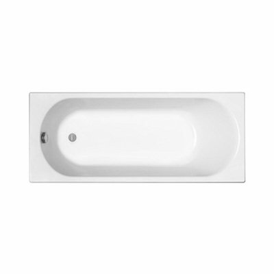 Opal Plus Baignoire droite avec pieds 170 x 70 cm en acrylique, Blanc (XWP1270000)