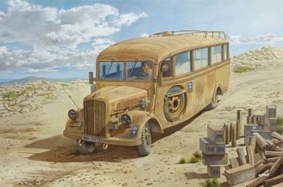 RODEN Opel Blitz 3.6-47 Omnibus Model W39 Lude Ludewig Built, Late- 1:35e -