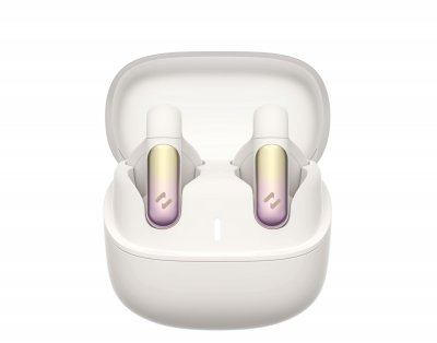 HAVIT Openbuds TW980 beiges - &Eacute;couteurs Bluetooth &agrave; conduction osseuse multi appareils