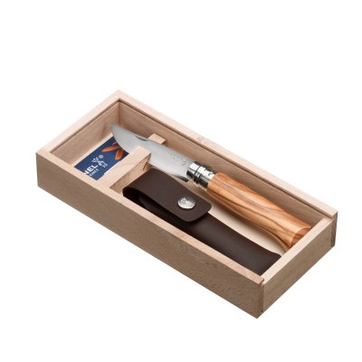 OPINEL  bois d'olivier avec &eacute;tui