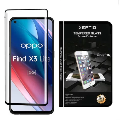 XEPTIO OPPO Find X3 LITE 5G tpu et protection &eacute;cran full noir - Neuf