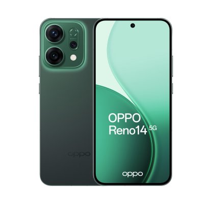 OPPO  Reno14 5G Smartphone Android 15 12GB RAM 512GB Tripla Fotocamera 50MP Verde 