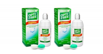 OPTI FREE OPTI-FREE Express 2 x 355 ml avec &eacute;tuis