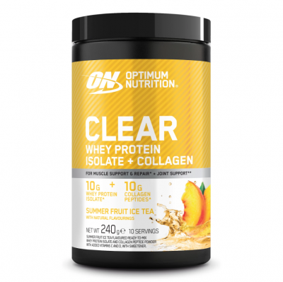 OPTIMUM NUTRITION  Gold Standard Clear Whey + Collagen Summer Fruit Ice Tea (240 g)