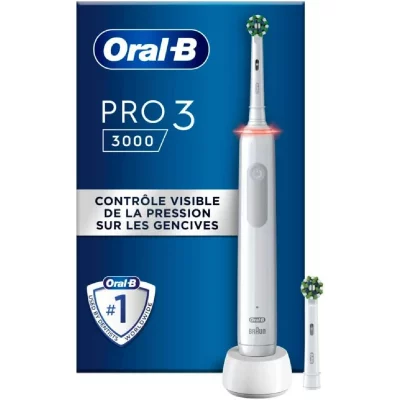 ORAL B Oral-b 760857 - oral-b pro 3 3000 cross action white edition