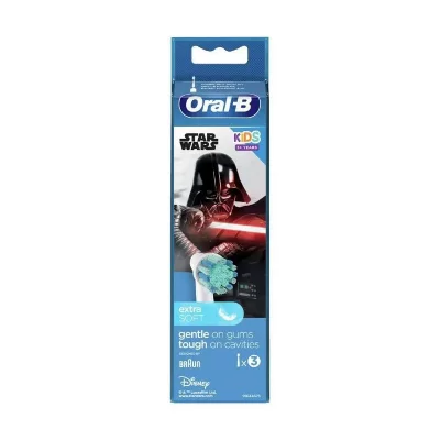 ORAL B Oral-B Cabezales de Recambio de Cepillo de Dientes Kids Star Wars 3uds
