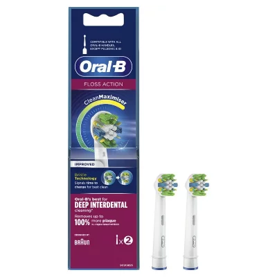ORAL B Oral-B Floss Action T&ecirc;te de Brosse de Nettoyage 2uts