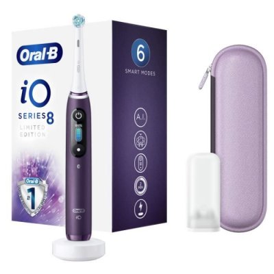 ORAL B Oral-b io 8 etui de voyage + porte brossette - violette - brosse &agrave; dents &eacute;lectrique