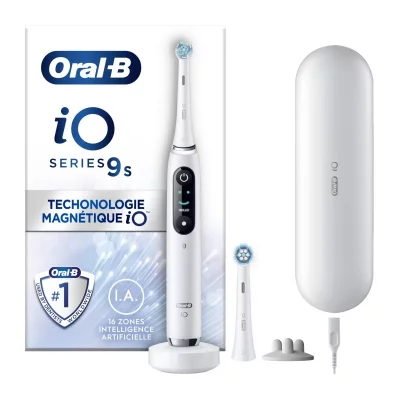 ORAL B Oral-B iO 9S Brosse &Agrave; Dents &Eacute;lectrique Blanche connect&eacute;e Bluetooth