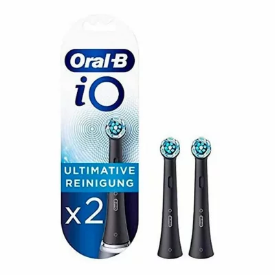 ORAL B Oral-b io lot de 2 brossettes nettoyage ultime noir