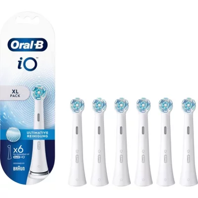 ORAL B Oral-B iO Lot de 6 brosses de nettoyage pour brosse &agrave; dents &eacute;lectrique