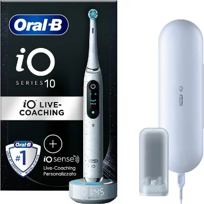 ORAL B Oral-B iO SERIES 10 Adulte Brosse &agrave; dents vibrante Blanc