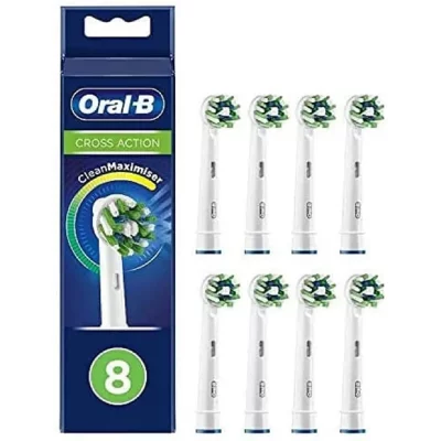 ORAL B Oral-b lot de 8 brossettes cross action cleanmaximizer