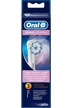ORAL B Oral-B Sensi Ultrathin Brossettes, 3 pi&egrave;ces