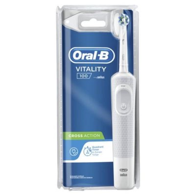 ORAL B Oral-B Vitality 100 CrossAction - Brosse &agrave; dents - blanc 
