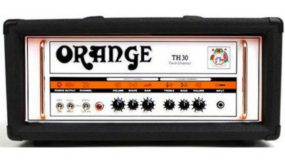ORANGE  Th-30hbk - T&ecirc;te D'ampli Guitare &Eacute;lectrique Thunder Noire - 30w