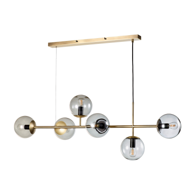 BOLIA ORB-Suspension 6 Lumi&egrave;res M&eacute;tal/Verre L114cm