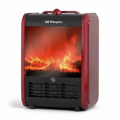 ORBEGOZO  1500w Electric Chimney Rouge,Noir One Size / EU Plug